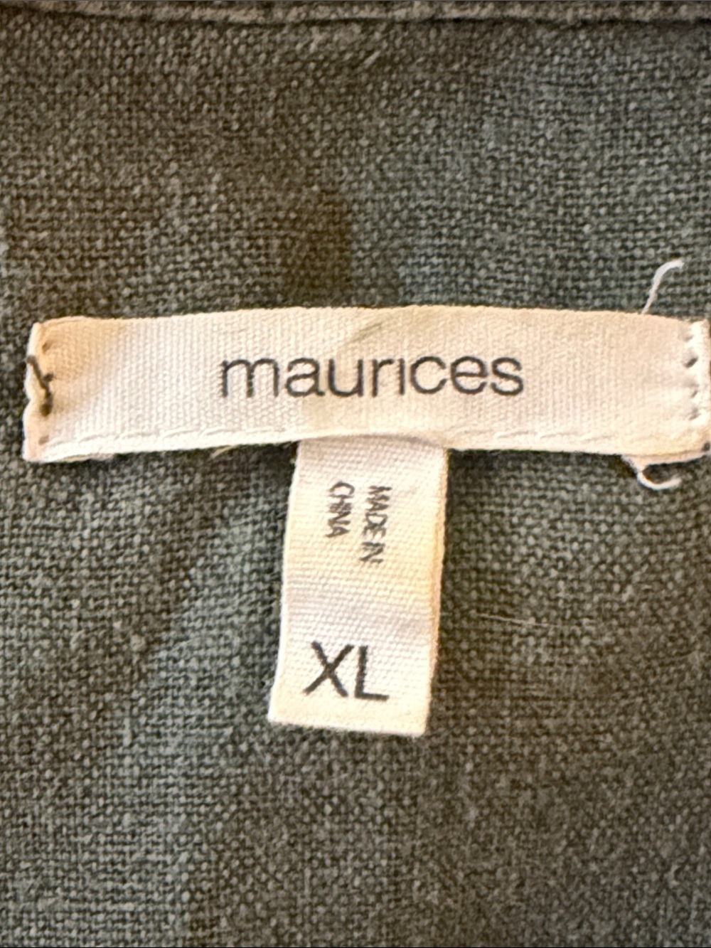 Maurices Olive Green Ruffle-Trim Utility Jacket - Picture 2 of 3